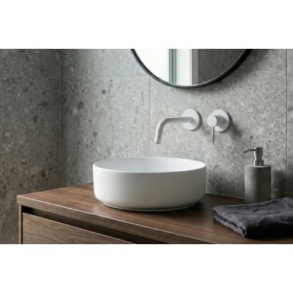 Paffoni - Baterija za umivaonik za podžbuknu ugradnju LIGHT bijela