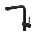 Paffoni - Kuhinjska slavina za sudoper s izvlačivim tušem LIGHT 29,2 cm crna