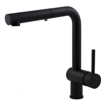 Paffoni - Kuhinjska slavina za sudoper s izvlačivim tušem LIGHT 29,2 cm crna