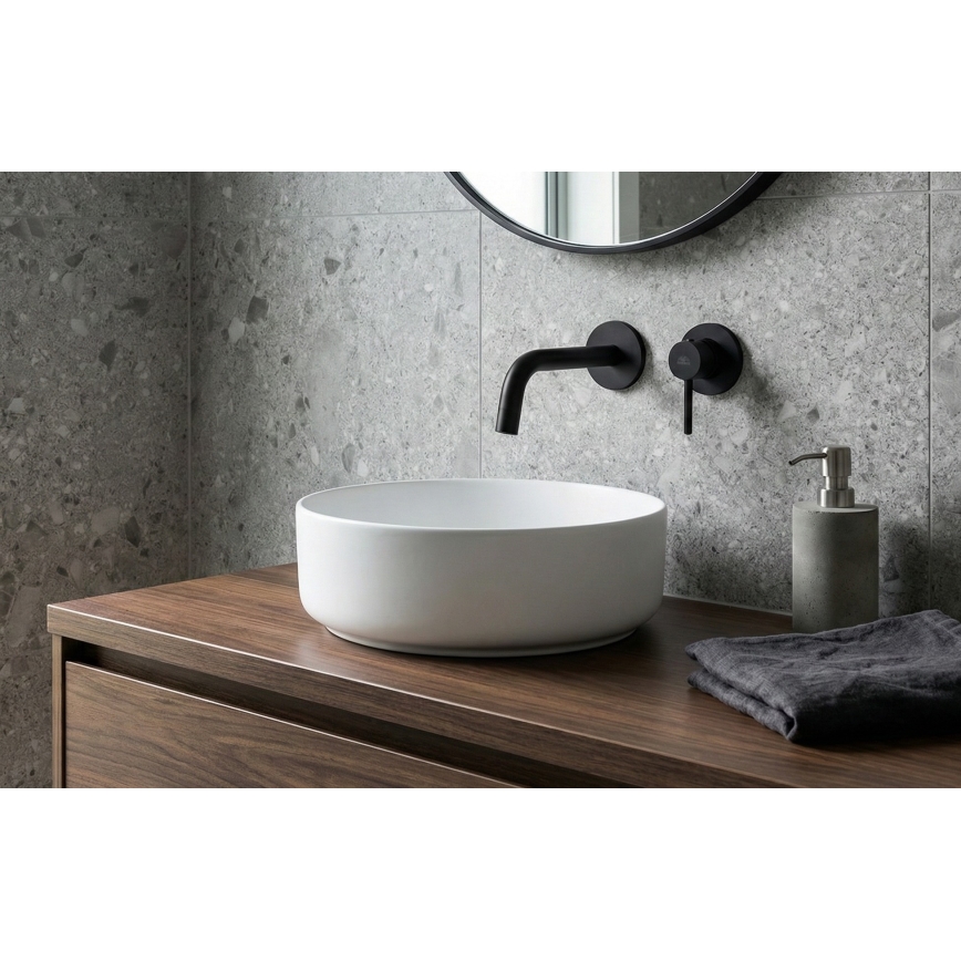 Paffoni - Miješalica za umivaonik za podžbuknu instalaciju LIGHT crna