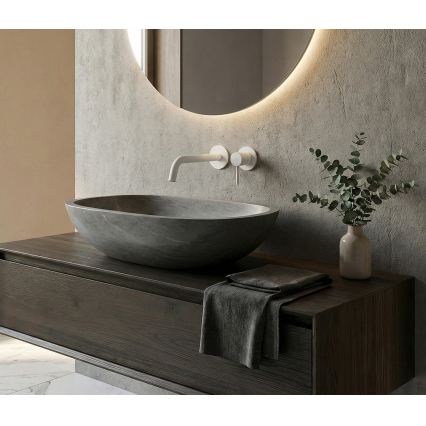 Paffoni - Miješalica za umivaonik za podžbuknu ugradnju LIGHT matna bijela