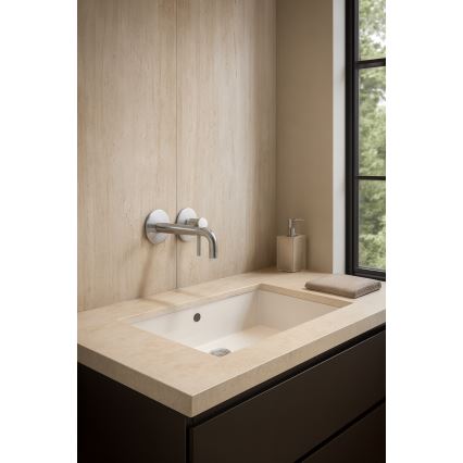 Paffoni - Miješalica za umivaonik za podžbuknu ugradnju LIGHT nehrđajući čelik