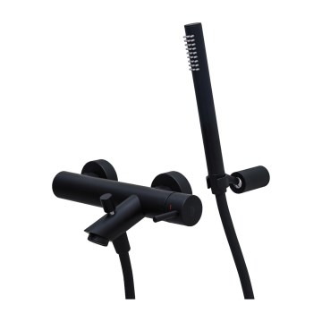 Paffoni - Set za kadu s miješalicom LIGHT crna