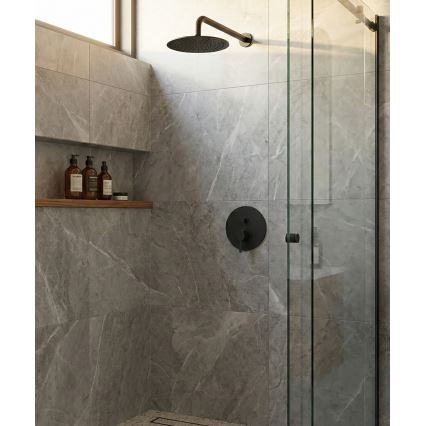 Paffoni - Tuš miješalica LIGHT za podžbuknu ugradnju, crna