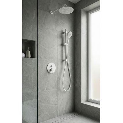 Paffoni - Tuš miješalica za podžbuknu ugradnju LIGHT, mat bijela