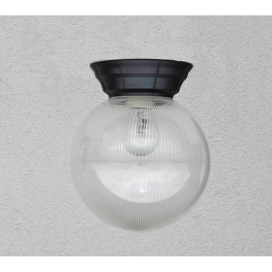 Vanjska stropna svjetiljka NADIR 1xE27/15W/230V IP44 prozirna