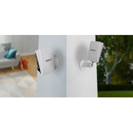 Pametna kamera s Full HD 1080p senzorom 5V 9600 mAh IP65 Wi-Fi Tuya bijela