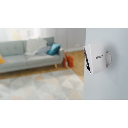 Pametna kamera s Full HD 1080p senzorom 5V 9600 mAh IP65 Wi-Fi Tuya bijela
