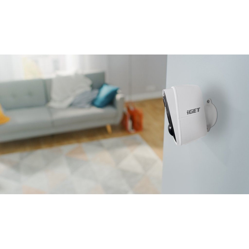 Pametna kamera s Full HD 1080p senzorom 5V 9600 mAh IP65 Wi-Fi Tuya bijela