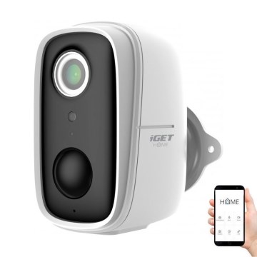 Pametna kamera s Full HD 1080p senzorom 5V 9600 mAh IP65 Wi-Fi Tuya bijela
