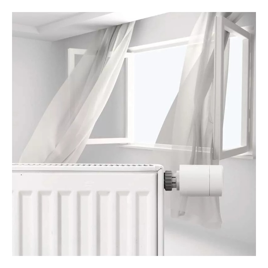 Pametna termostatska glava s LCD zaslonom GoSmart M30x1,5 2xAA/1,5V Tuya