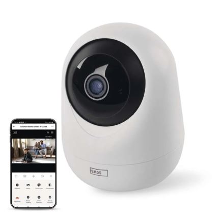 Pametna unutarnja rotirajuća kamera sa senzorom pokreta GoSmart 5V Wi-Fi Tuya bijela