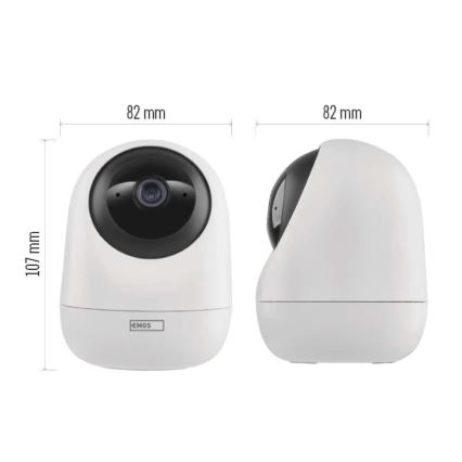 Pametna unutarnja rotirajuća kamera sa senzorom pokreta GoSmart 5V Wi-Fi Tuya bijela