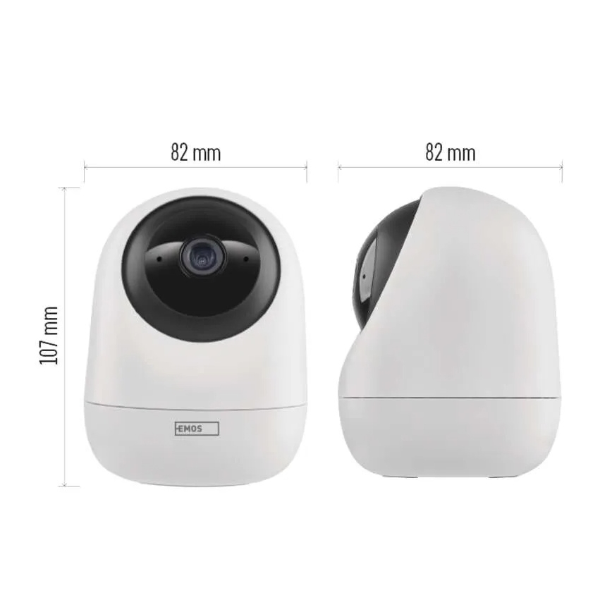 Pametna unutarnja rotirajuća kamera sa senzorom pokreta GoSmart 5V Wi-Fi Tuya bijela