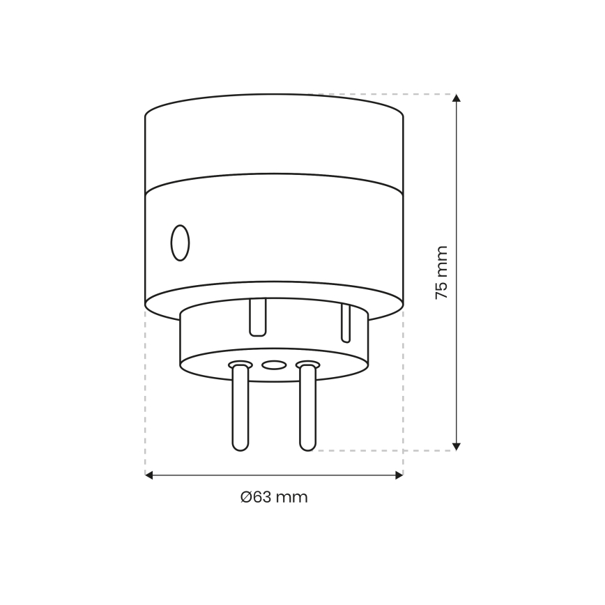 Pametna utičnica 2300W/230V/10A Wi-Fi Tuya