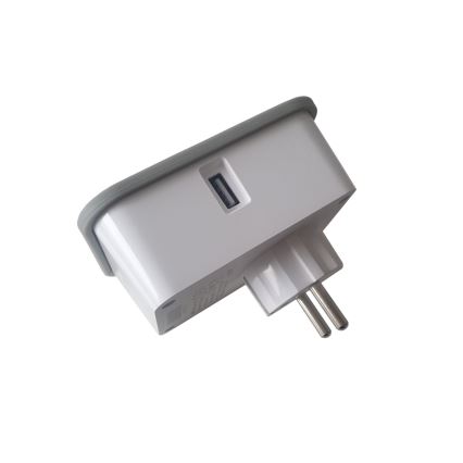 Pametna utičnica s mjerenjem potrošnje 3680W/230V + 2xUSB/12W/5V Wi-Fi