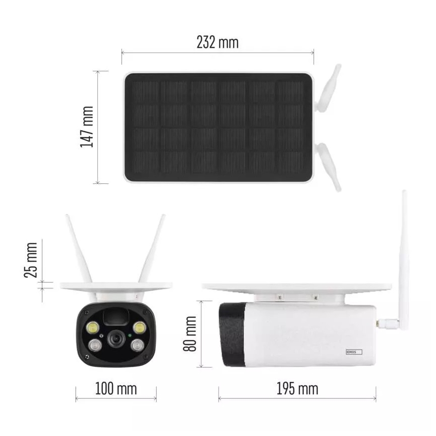 Pametna vanjska IP kamera GoSmart 3,5W/5V 8800 mAh IP55