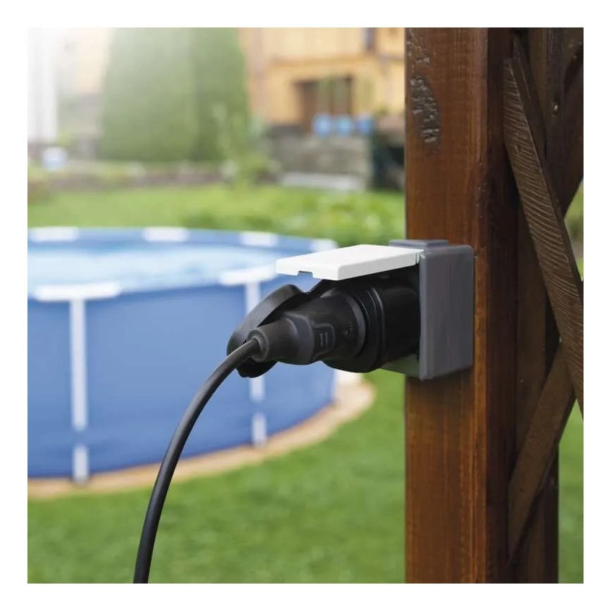 Pametna vanjska utičnica GoSmart 3680W/230V/16A Wi-Fi Tuya IP44