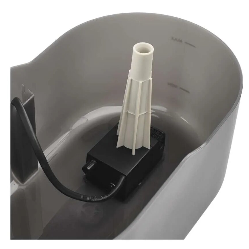 Pametna vodena fontana za kućne ljubimce 2,6 l/5V siva Wi-Fi