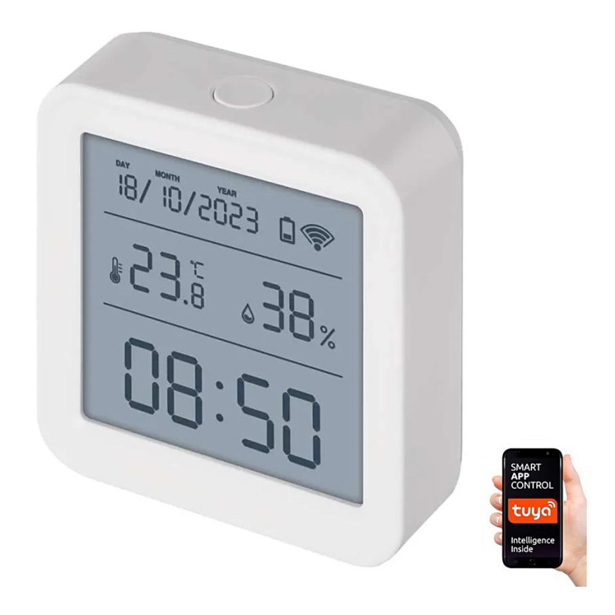 Pametni digitalni termometar GoSmart 3xAAA Tuya bijela
