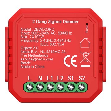 Pametni dvokanalni prigušivač SmartLife 230V