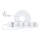 Pametni produžni kabel s prekidačem 4U Tip E + 2x USB-A + 1x USB-C 1,5m Wi-Fi Tuya bijela