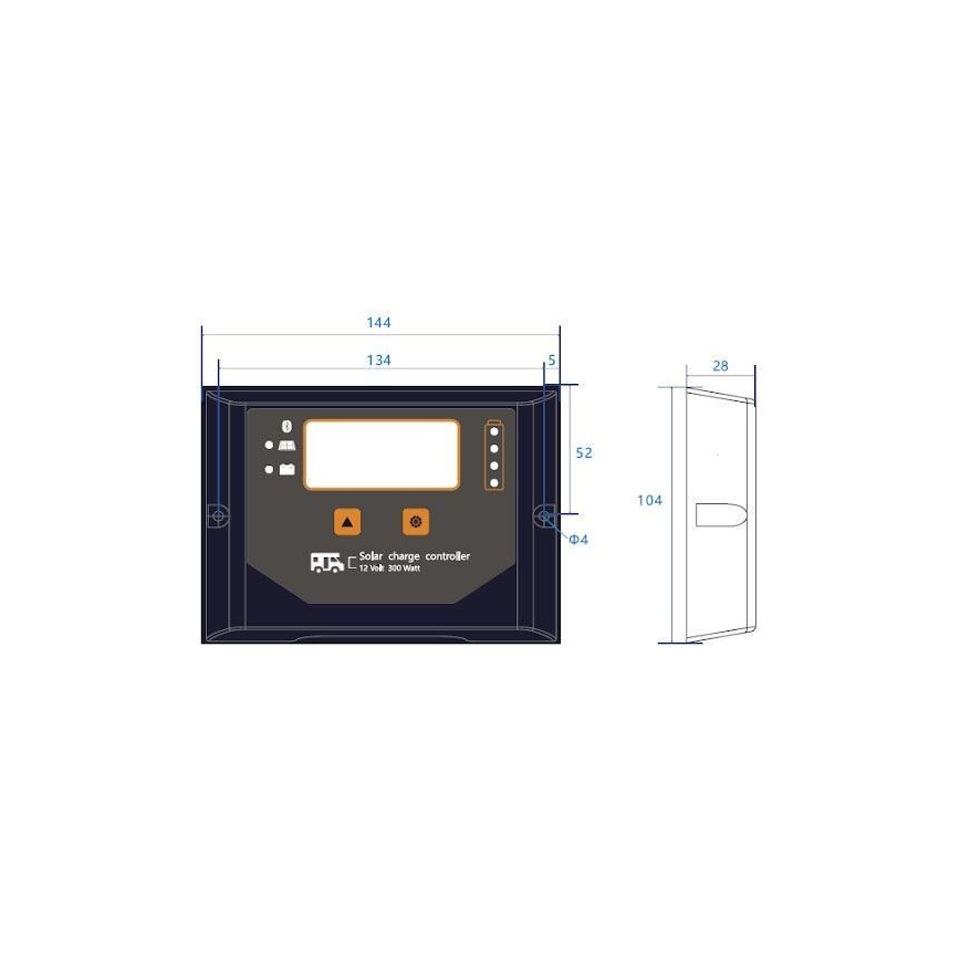 Pametni regulator solarnog punjenja PWM 12V/20A