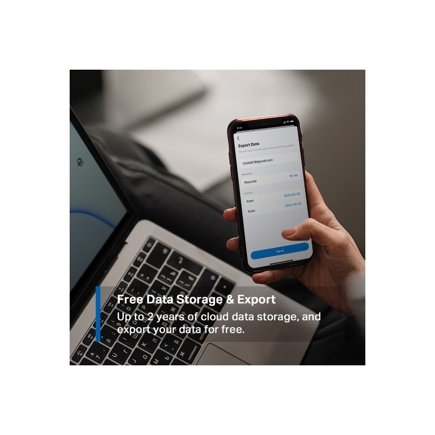 Pametni senzor za mjerenje temperature i vlažnosti 1xCR2450