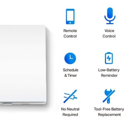 Pametni svjetlosni prekidač 2xAAA