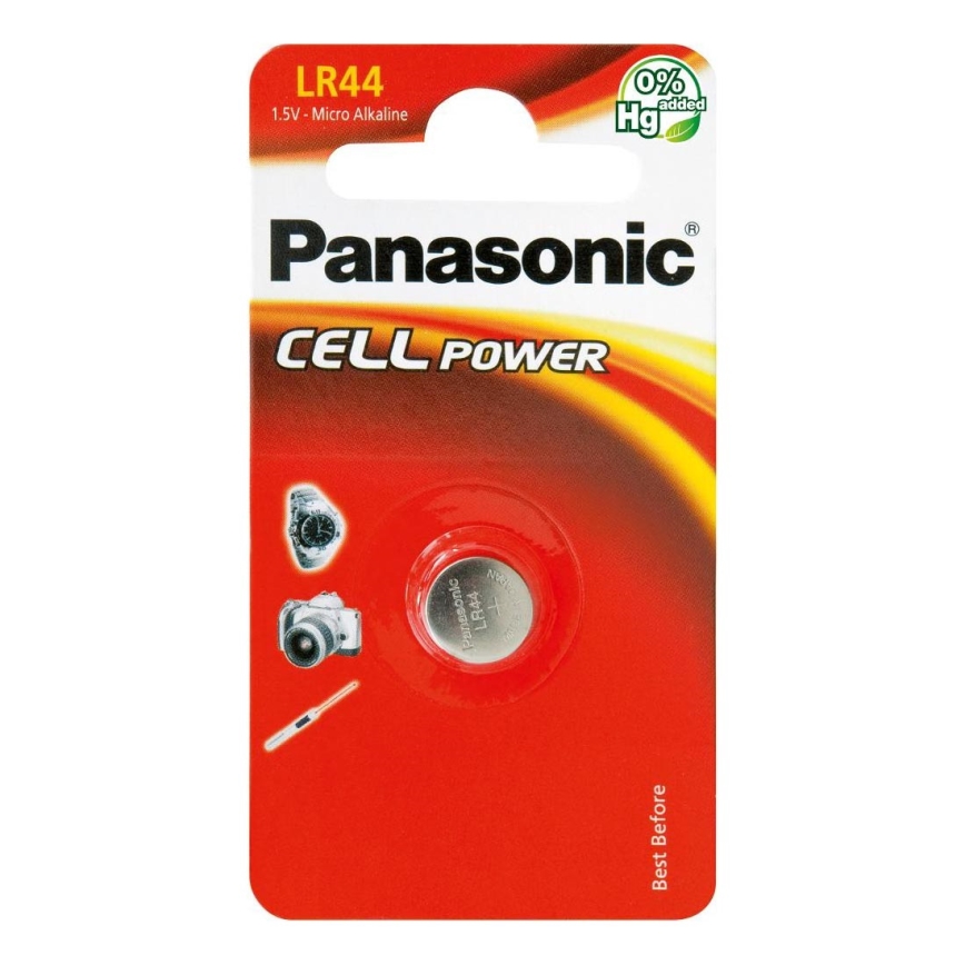 Panasonic - 1 kom Alkalna gumbasta baterija LR44 1,5V 120 mAh