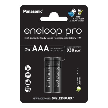 Panasonic - 2 kom Punjiva baterija AAA Eneloop Pro 930 mAh