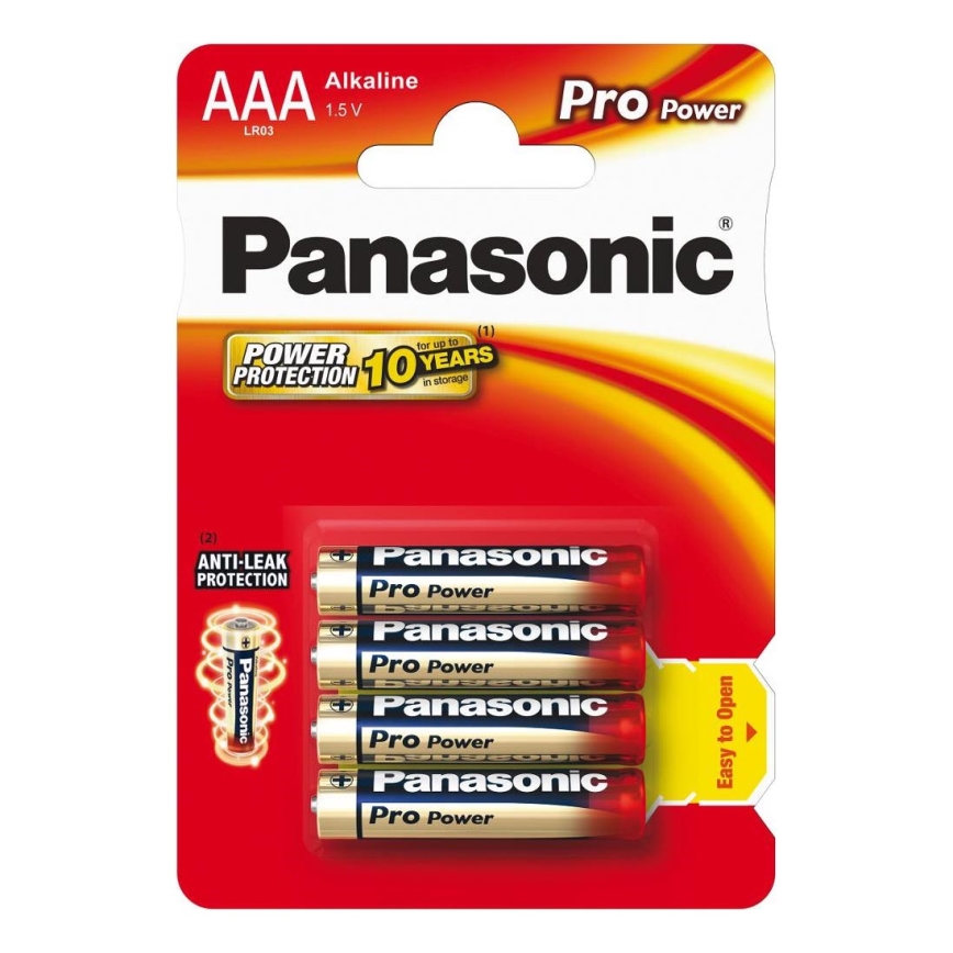 Panasonic - 4 kom Alkalna baterija AAA Pro Power 1,5V 1200 mAh