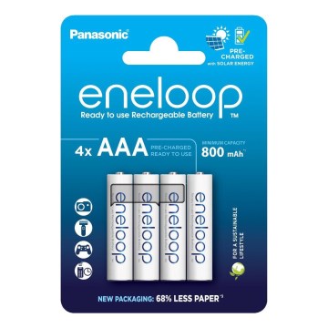 Panasonic - 4 kom Punjiva baterija AAA Eneloop 800 mAh
