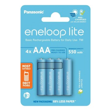 Panasonic - 4 kom Punjiva baterija AAA Eneloop Lite 550 mAh