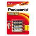 Panasonic - 4 komada alkalnih baterija AAA Pro Power 1,5V 1200 mAh