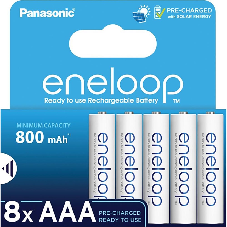Panasonic - 8 kom Punjiva baterija AAA Eneloop 800 mAh