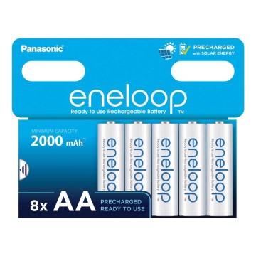 Panasonic - 8 komada punjivih AA baterija Eneloop 2000 mAh