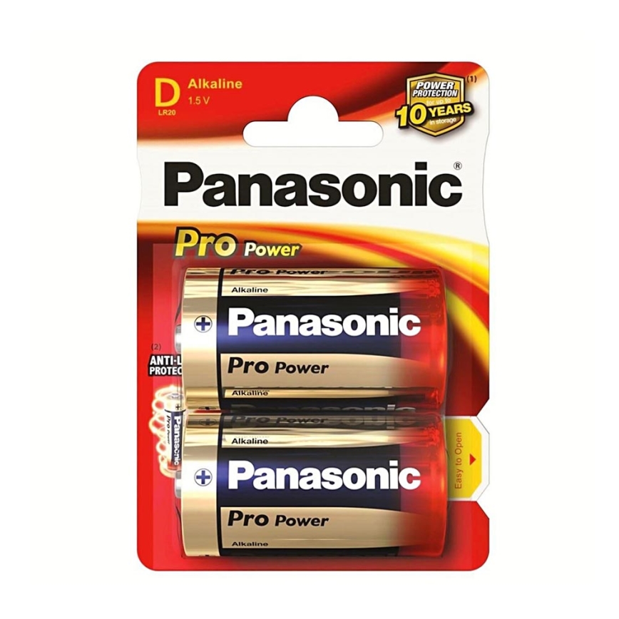 Panasonic LR20 PPG - 2 kmd Alkalna baterija D Pro Power 1,5V