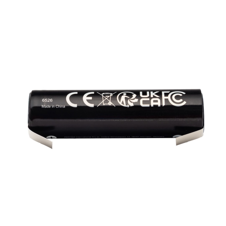 PATONA - Baterija 18650 Li-ion 3000mAh PREMIUM 3,7V s trakastim priključcima za lemljenje