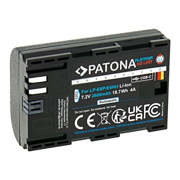 PATONA - Akumulatorska baterija Canon LP-E6NH 2600mAh Li-Ion Platinum USB-C