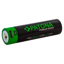 PATONA - Baterija 18650 Li-lon 3350mAh PREMIUM 3,7V s USB-C punjenjem