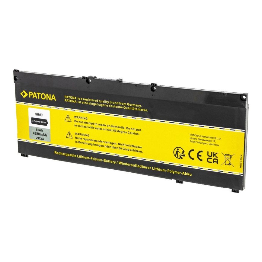 PATONA - Baterija HP Pavilion Gaming 15 4380mAh Li-Pol 11,55V SR03XL