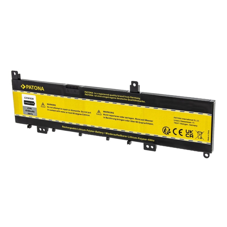 PATONA - Baterija za Asus N580VN 4100mAh Li-Pol 11,4V C31N1636