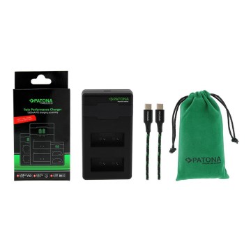 PATONA - Brzi punjač Dual Fuji NP-W126 + USB-C kabel 0,6m