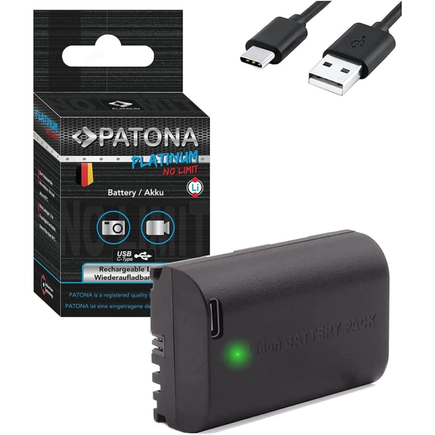 PATONA - Akumulatorska baterija Canon LP-E6NH 2600mAh Li-Ion Platinum USB-C