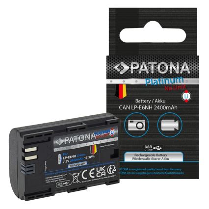 PATONA - Akumulatorska baterija Canon LP-E6NH 2600mAh Li-Ion Platinum USB-C