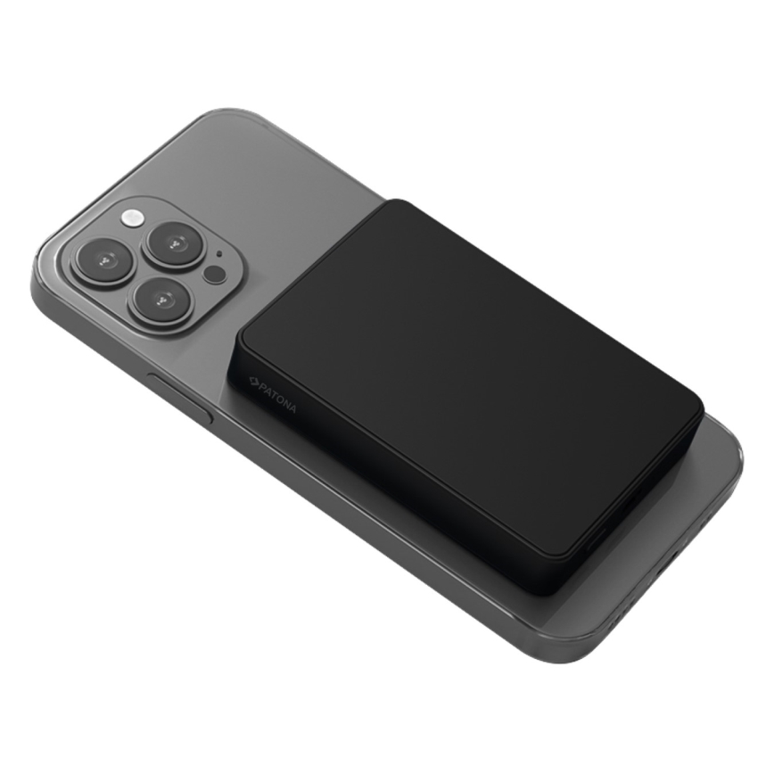 PATONA - Power Bank 10000mAh Li-Pol-PD20W MagSafe USB-C i Qi punjenje