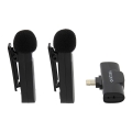 PATONA - SET 2x bežični mikrofon s kopčom za iPhone USB-C 5V 50 mAh