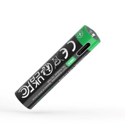 PATONA - SET 4x Baterija AAA/LR03 Li-Pol 500mAh 1,5V s USB-C punjenjem