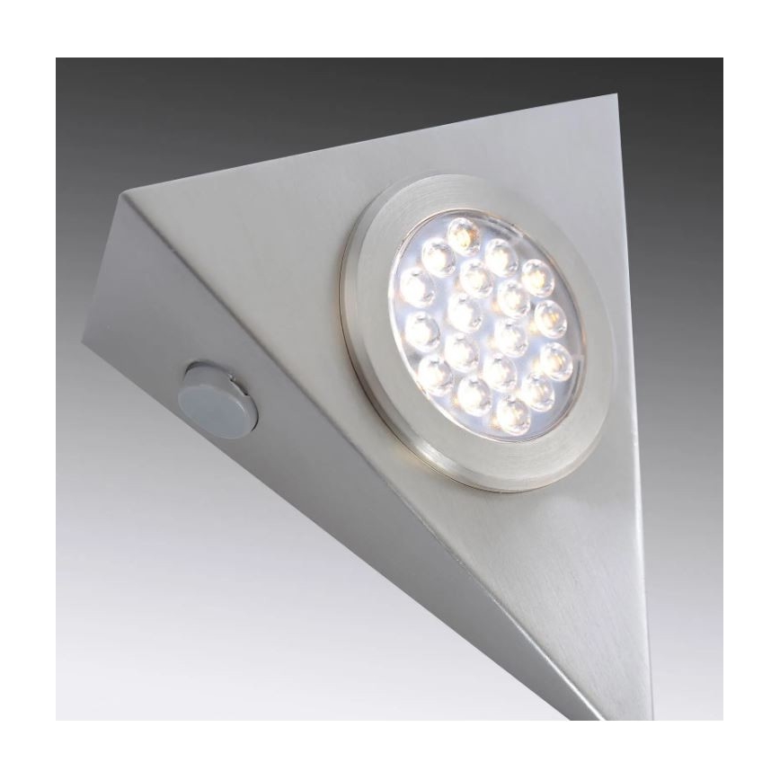 Paul Neuhaus 1119-55-3 - SET 3x LED Rasvjeta za namještaj sa senzorom HELENA LED/2,5W/230V